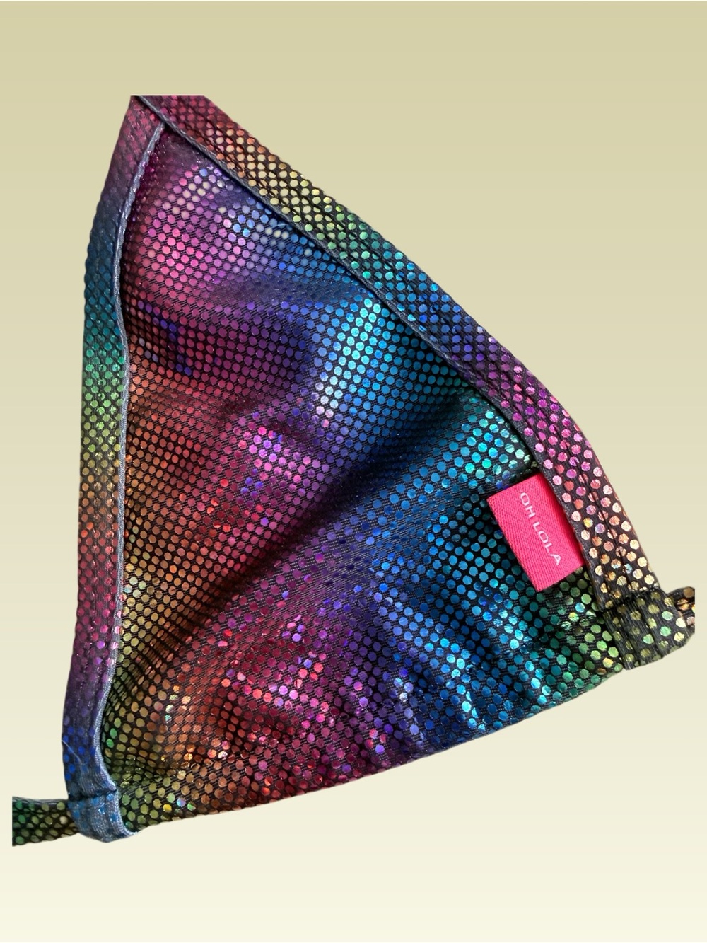 OH LOLA Swimwear Holographic Galaxy Micro Bikini Set w/ Pouch, Small - Picture 4 of 8